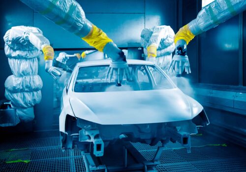 Automotive painting and coating quality control and optimization with viscosity control
