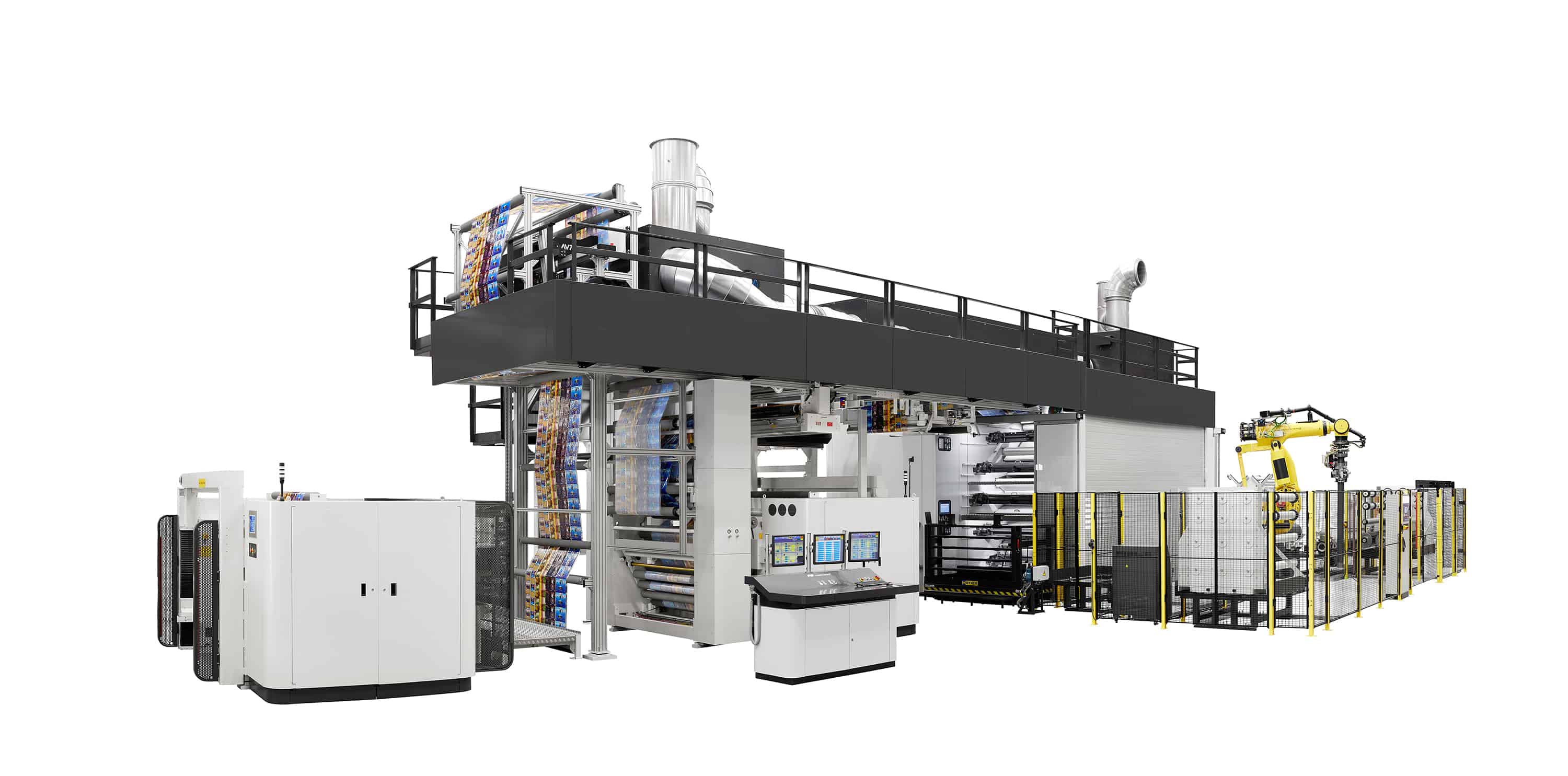 ci flexo_flexographic rotogravure corrugated printing solution fully automated printing press with precise ink control - rheonics
