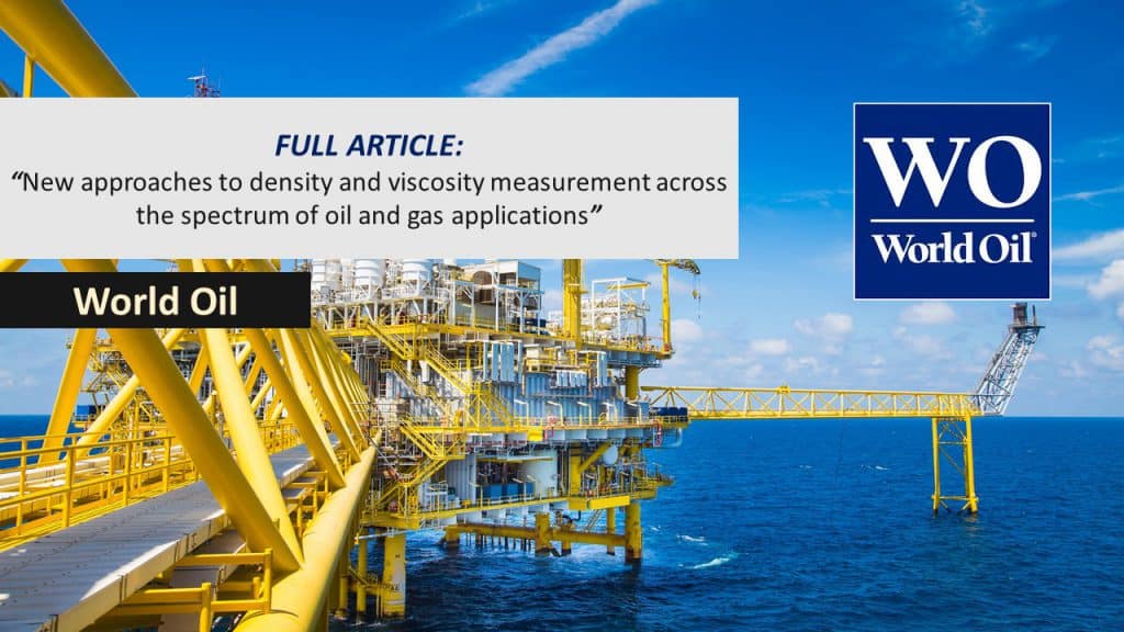 New approaches to density and viscosity measurement across the spectrum of oil and gas applications