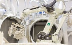 Feingussroboter Gülle Mischviskosität