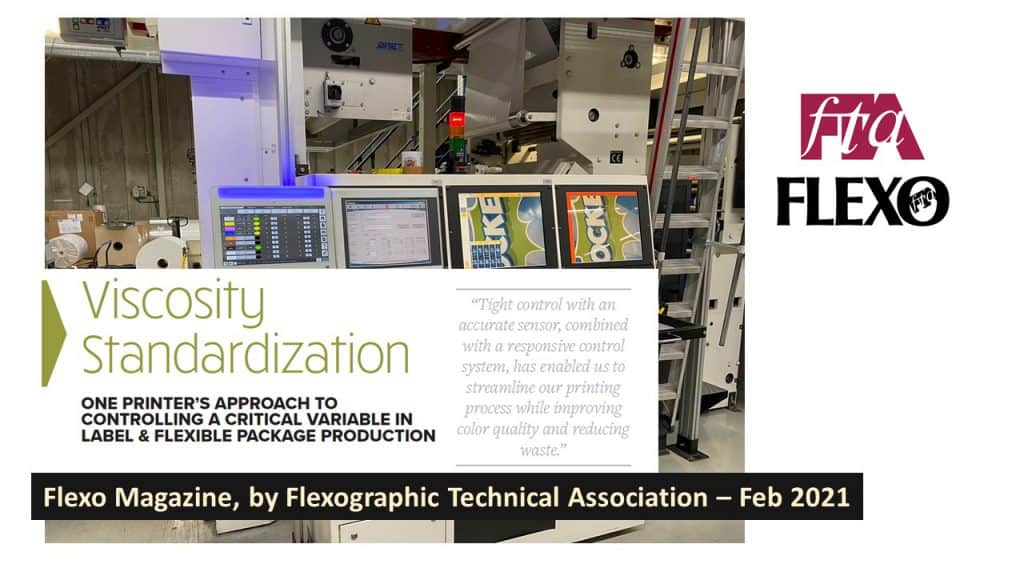 FTA Flexo Magazine features a Rheonics user case study – “Viscosity Standardization: One Printer’s Approach”