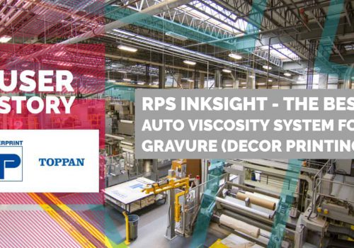 Viscosity control in gravure printing for decor