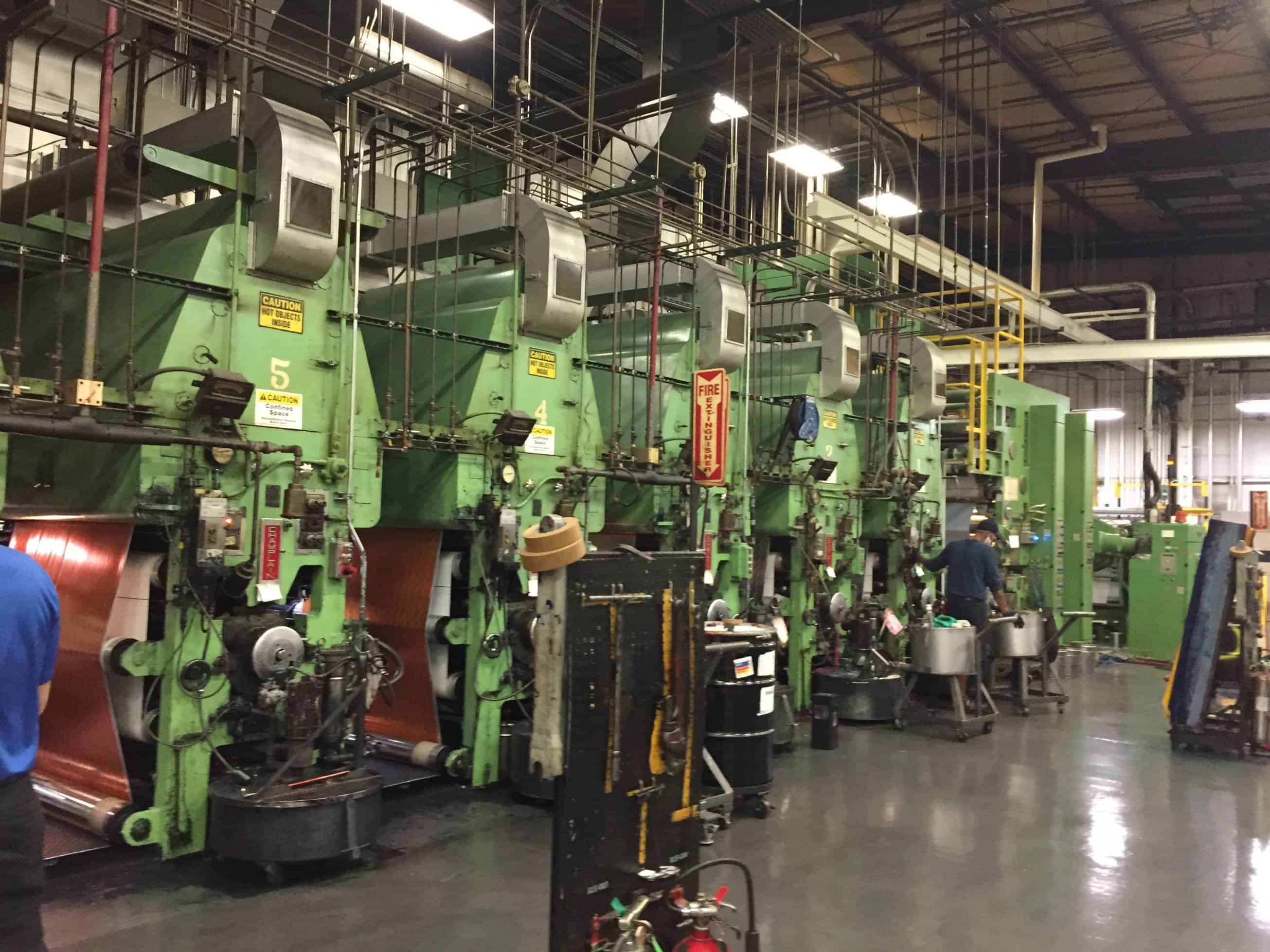 Rotogravure printing press ink viscosity control