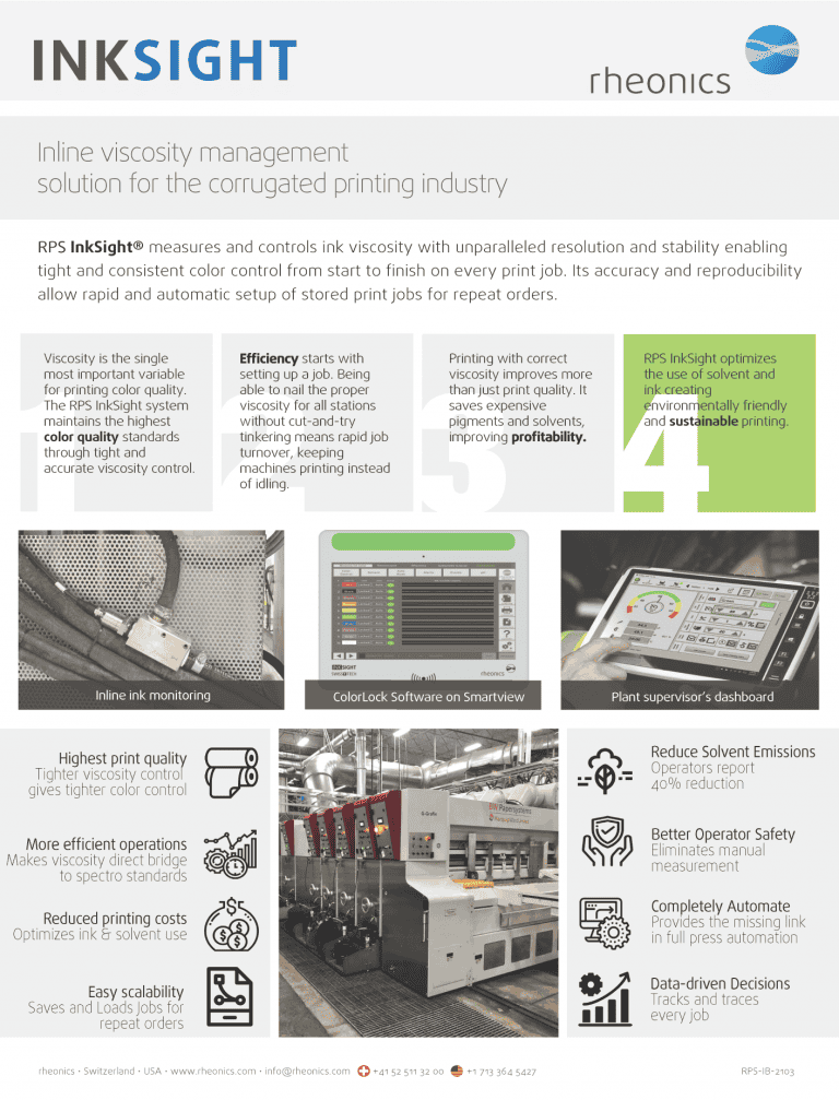 Brochure - RPS InkSight - Corrugated Printing » rheonics :: viscometer ...