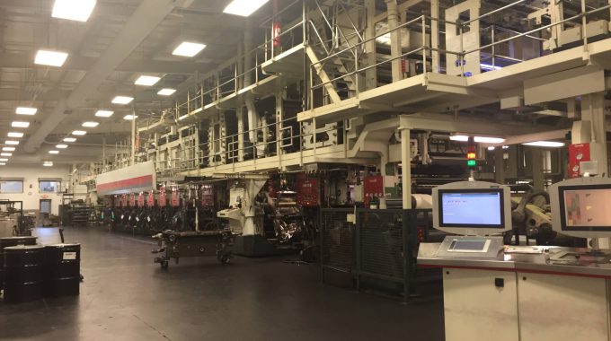 Rotogravure printing press ink viscosity control