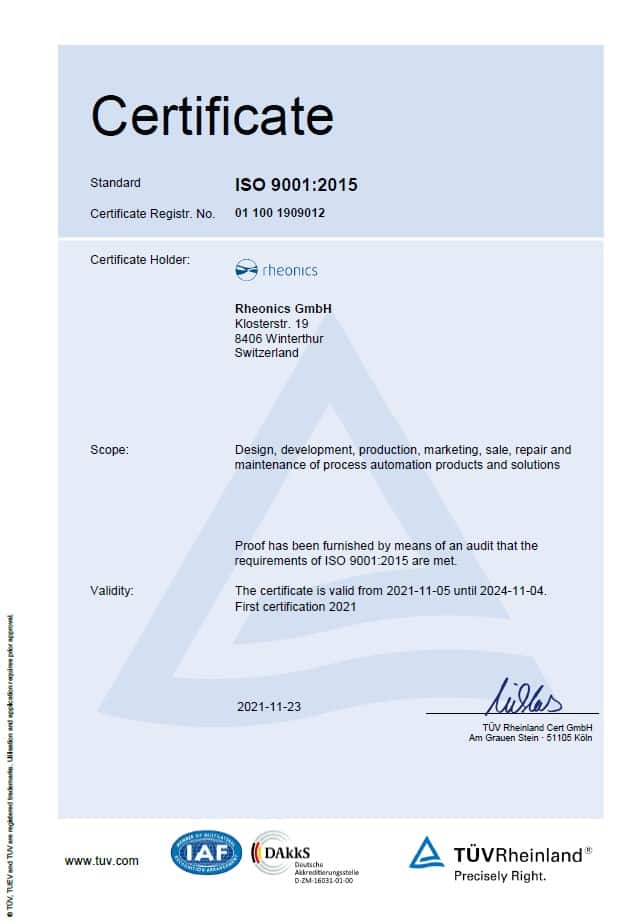 DFS Receives ISO 9001:2015 Quality Management System Certification