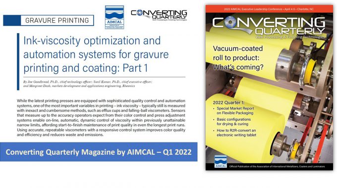 Άρθρο AIMCAL CQ 2022 Rheonics Viscosity
