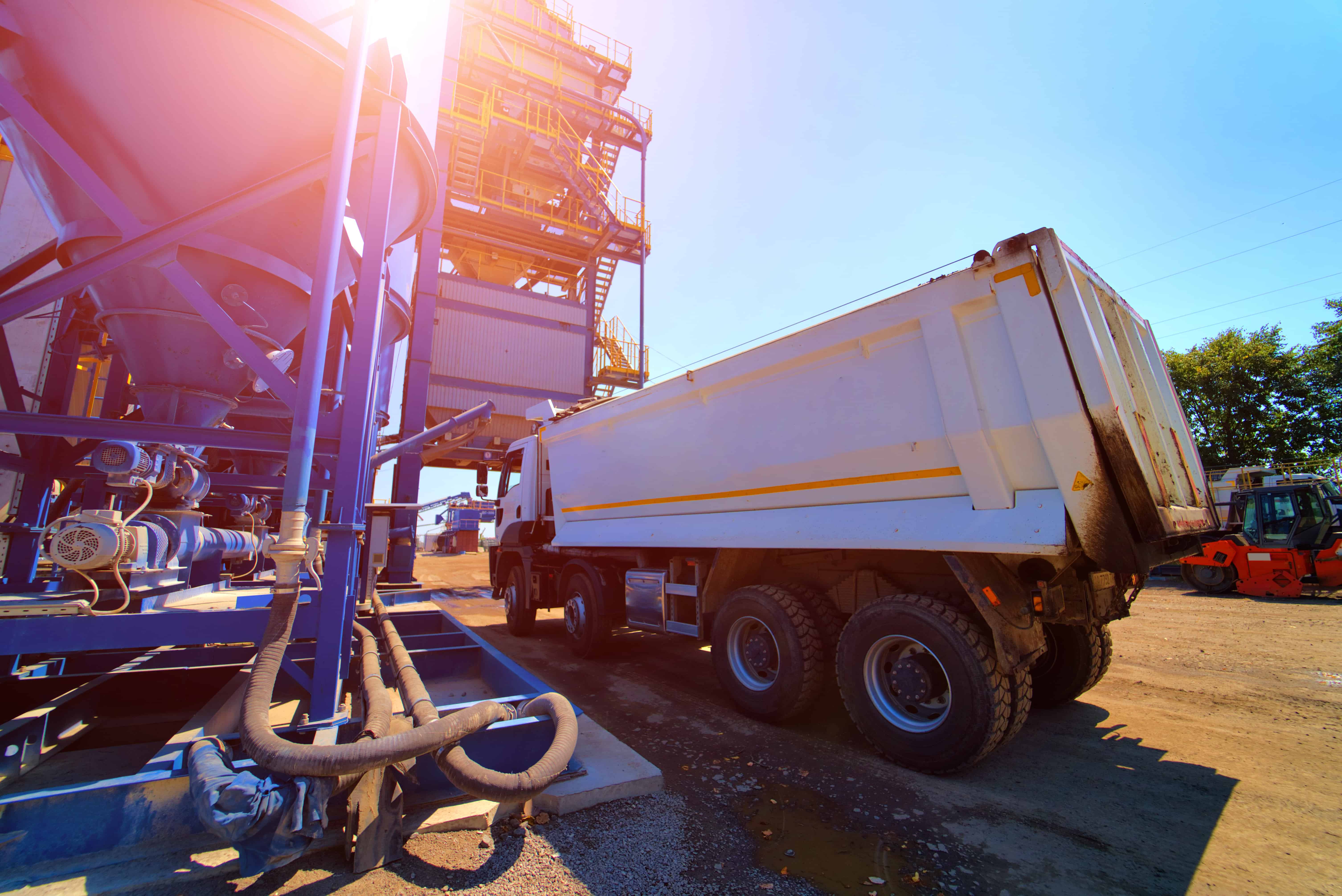 Point of transfer from mixing plant with MTVs