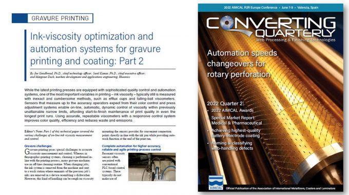AIMCAL CQ 2022 P2 Rheonics Viscosité Article