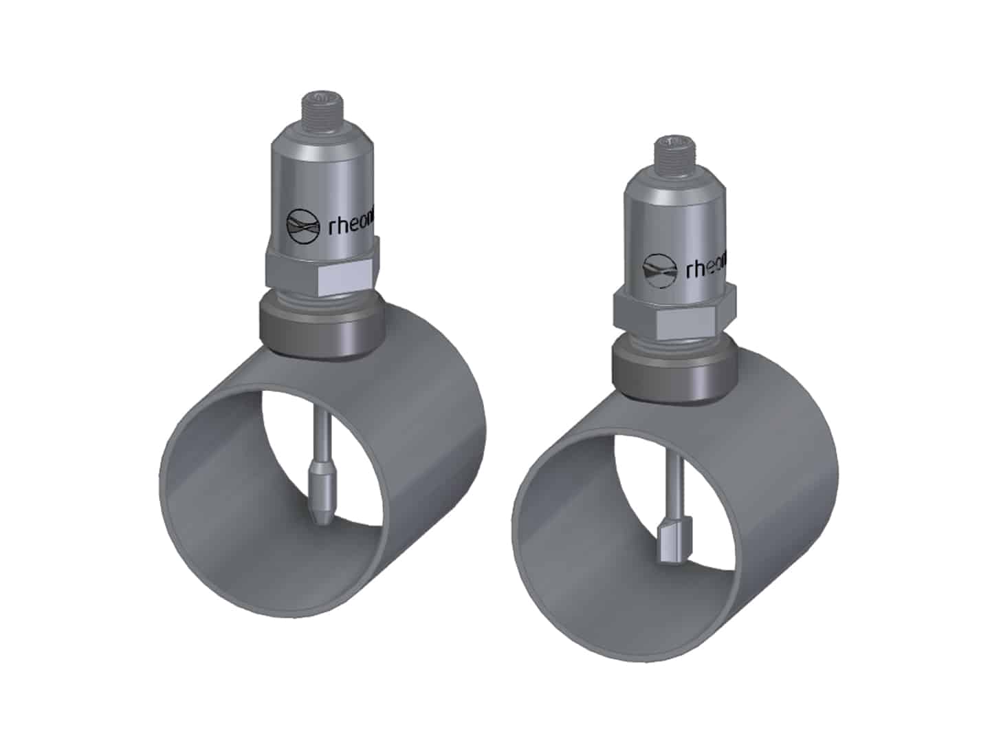 WOL-34NL and SR-Sensors in 2.5” pipe CAD and drawing files