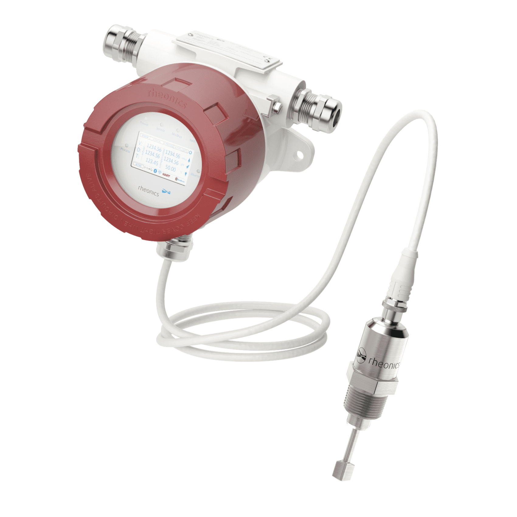 SME-TRD with a viscosity density sensor attached to it with a sensor cable