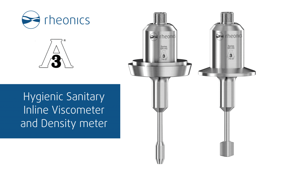 3-A certified Rheonics process viscometer and density meter