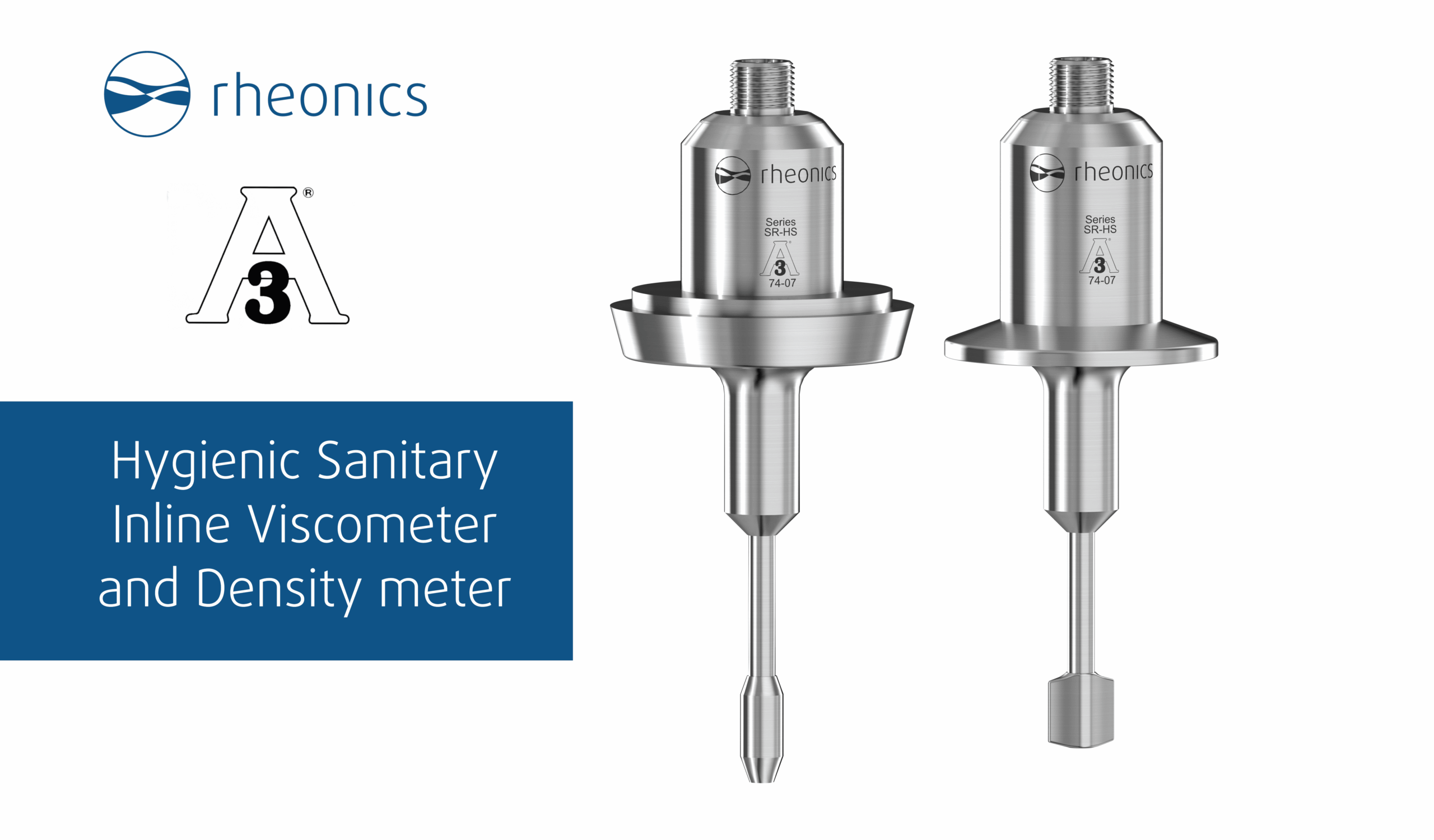 3-A sanitary hygienic certified inline process viscometer and density meter