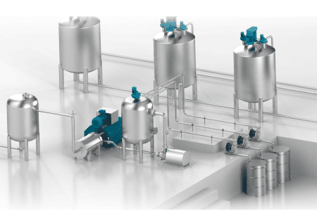 Rheonics SRV and SRD inline viscometer and density meter used in paint ink and coating process as mixing, grinding