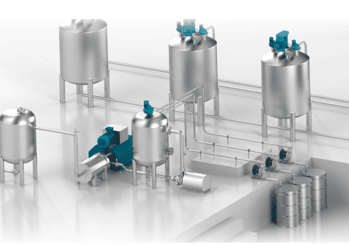 Rheonics SRV and SRD inline viscometer and density meter used in paint ink and coating process as mixing, grinding