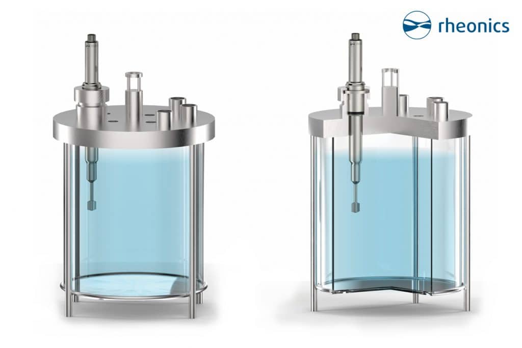 SRD Slimline Density & Viscosity Meter with Ingold Connection installed in a Glass Reactor tank