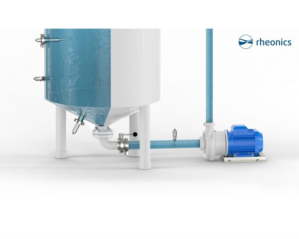 Rheonics viscometer SRV and SRD density-viscosity meter -Recirculation-Line