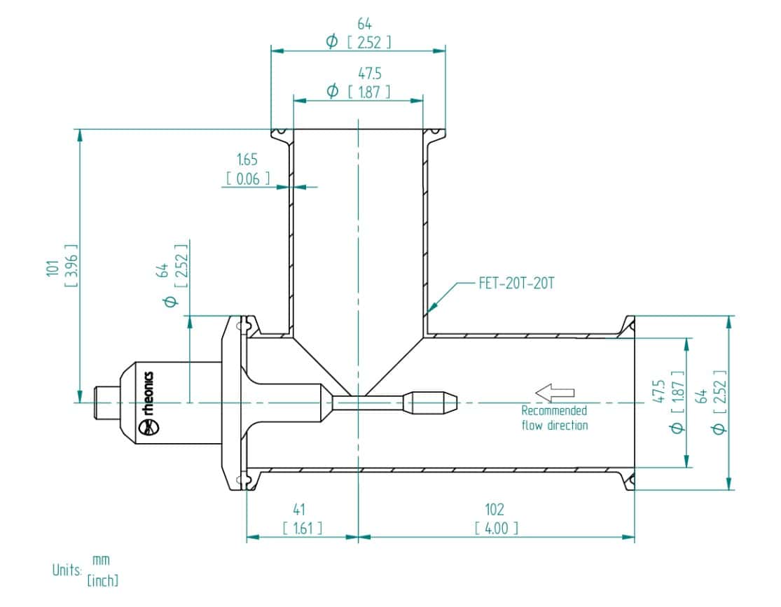 SRV-HD mounted in FET-20T-20T drawing
