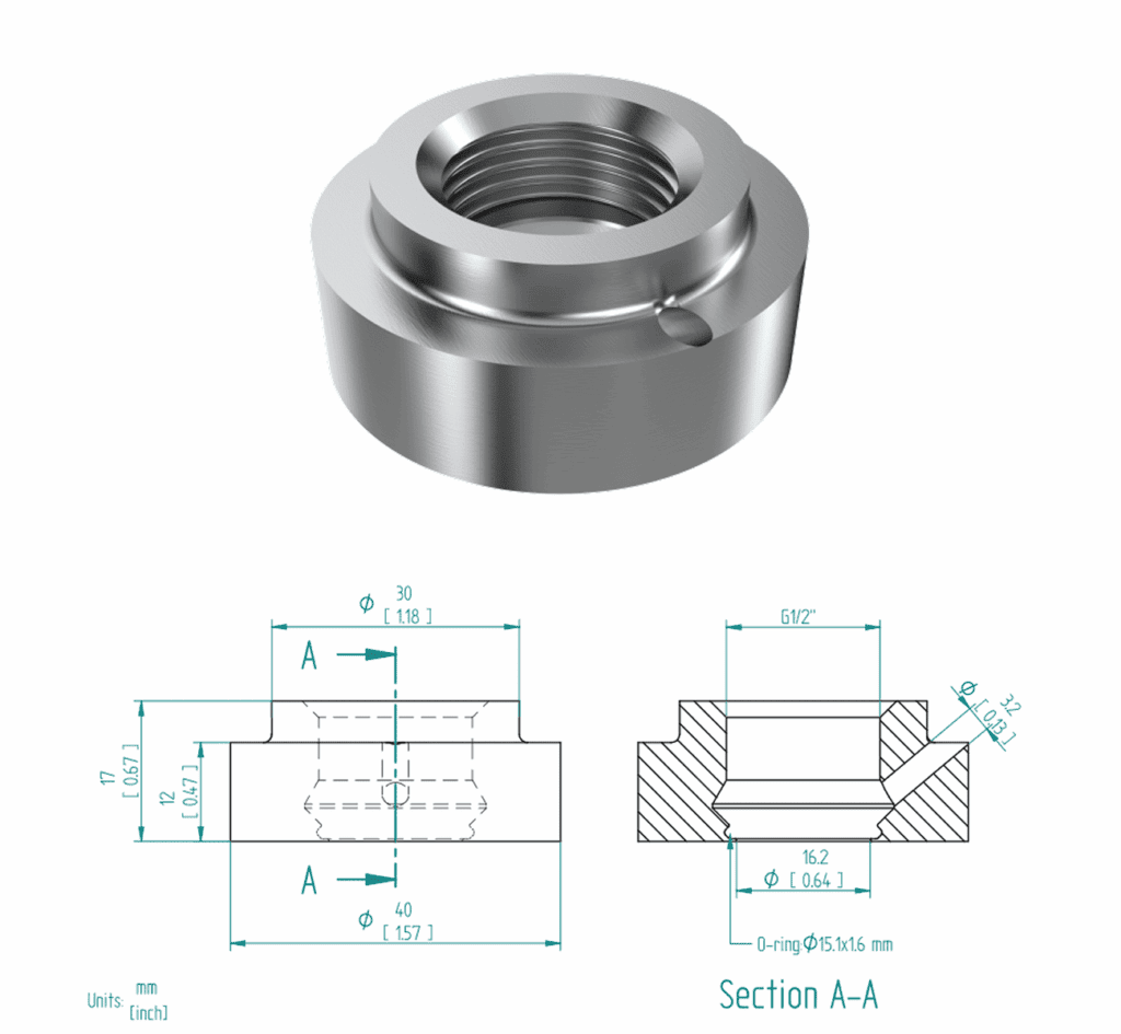 Figure 15 - HAW-12G-OTK Dimensions