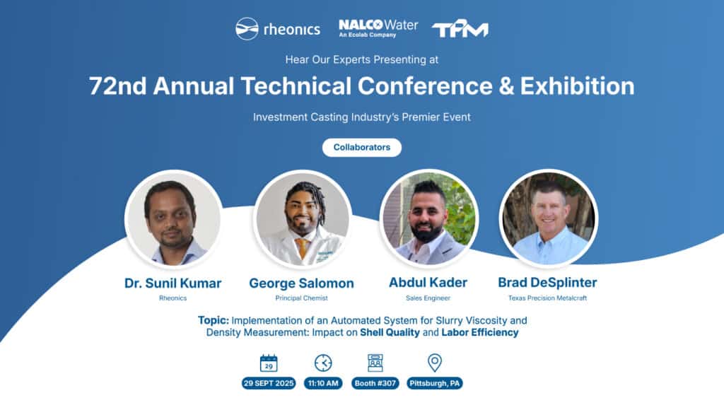 Rheonics Presentation at the 72nd ICI’s Technical Conference & Expo – Pittsburgh, USA