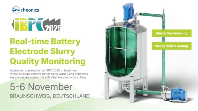 Real time Battery Electrode Slurry Quality Monitoring