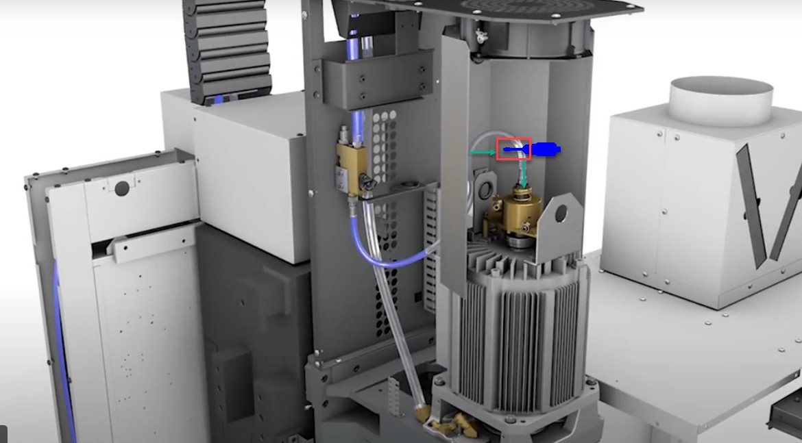 Figure 3: Coolant line in machining
