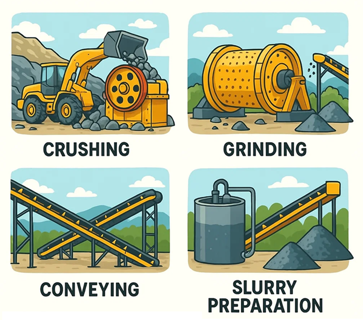 Figure 6. Dust hazard applications – Mining and minerals