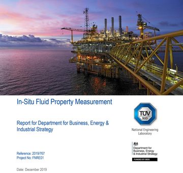 TÜV SÜD NEL independent validation report for in-situ fluid property measurement.