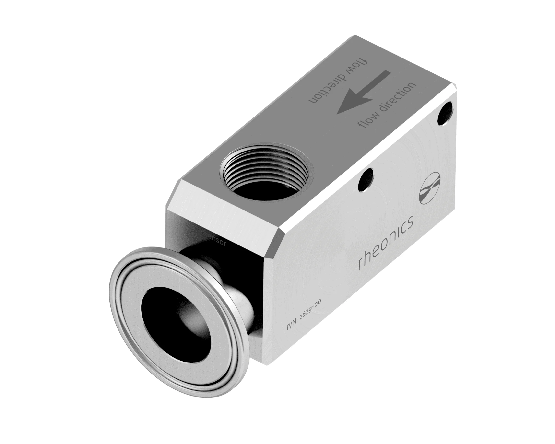 Render for Tri Clamp flow cell IFC-15T-34N