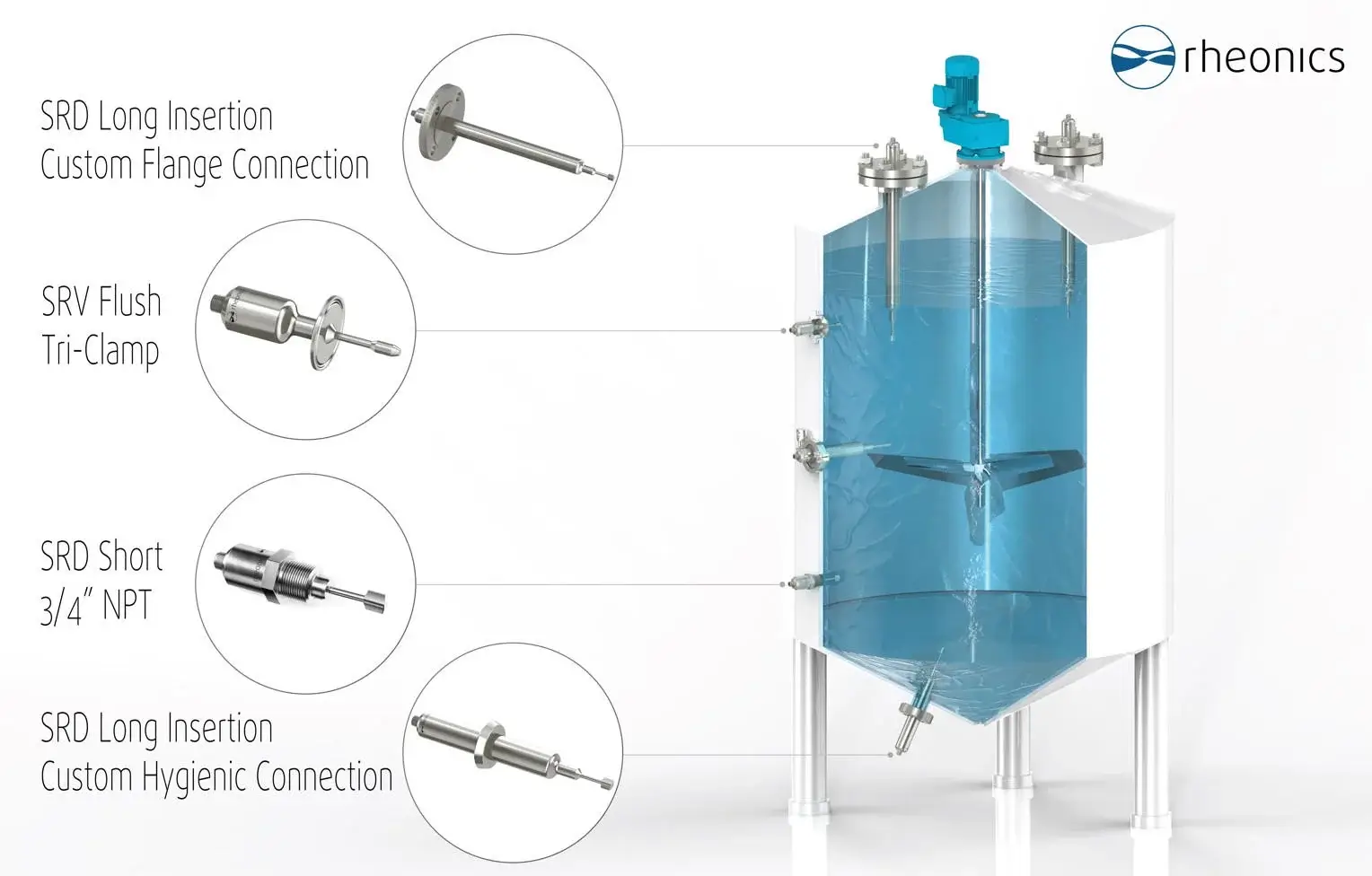 Common installations in a mixing tank