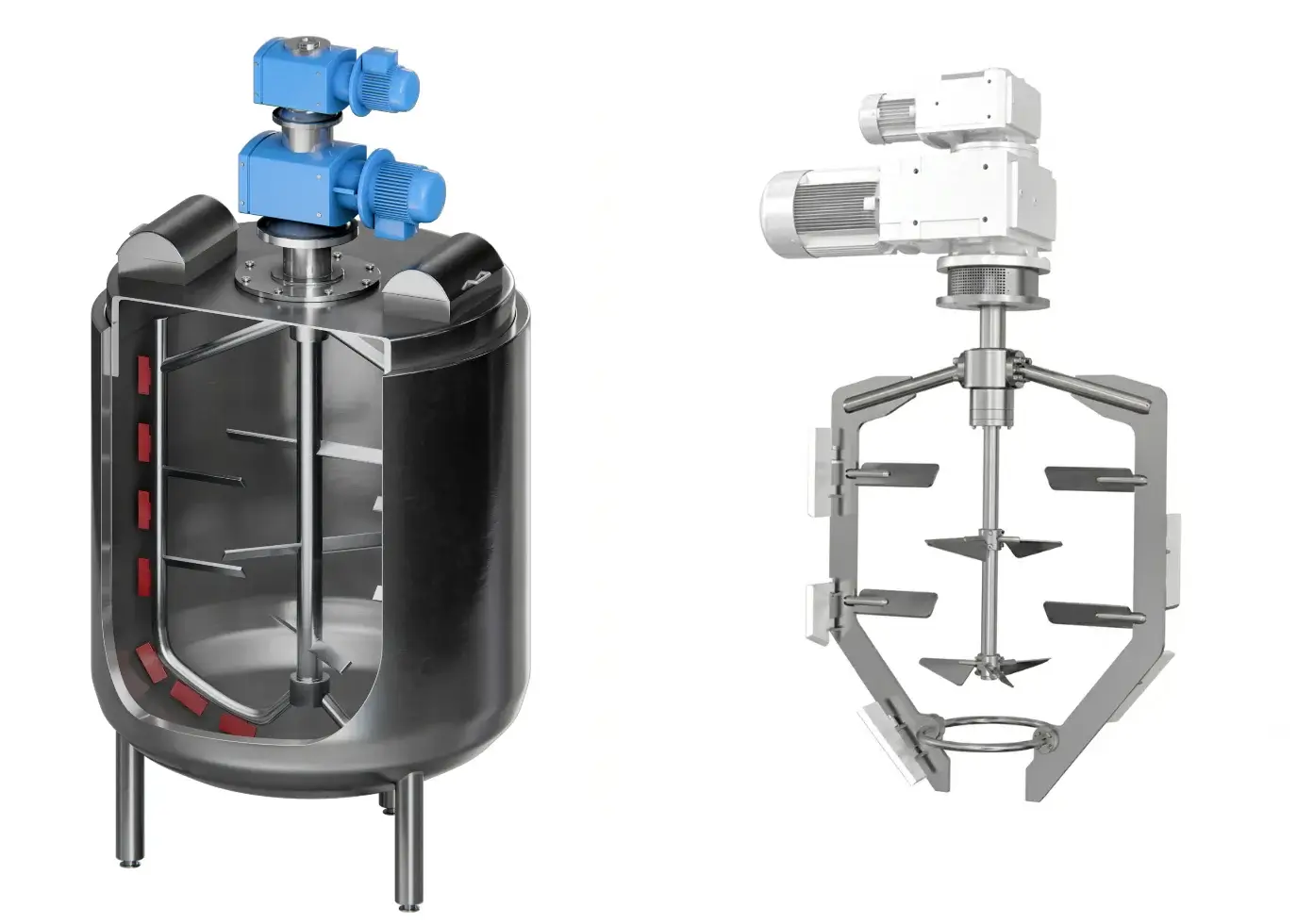 Example of a mixing tank where the common installation is not valid