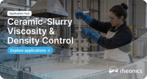 Person controlling Viscosity and density in ceramic slurry