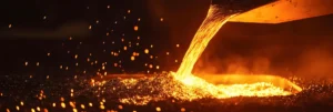 Molten metal puring